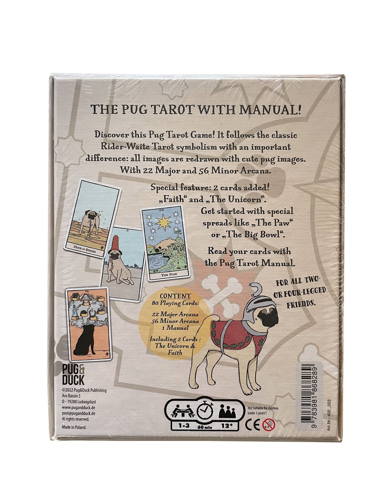Pug Tarot Deck / Englische Version