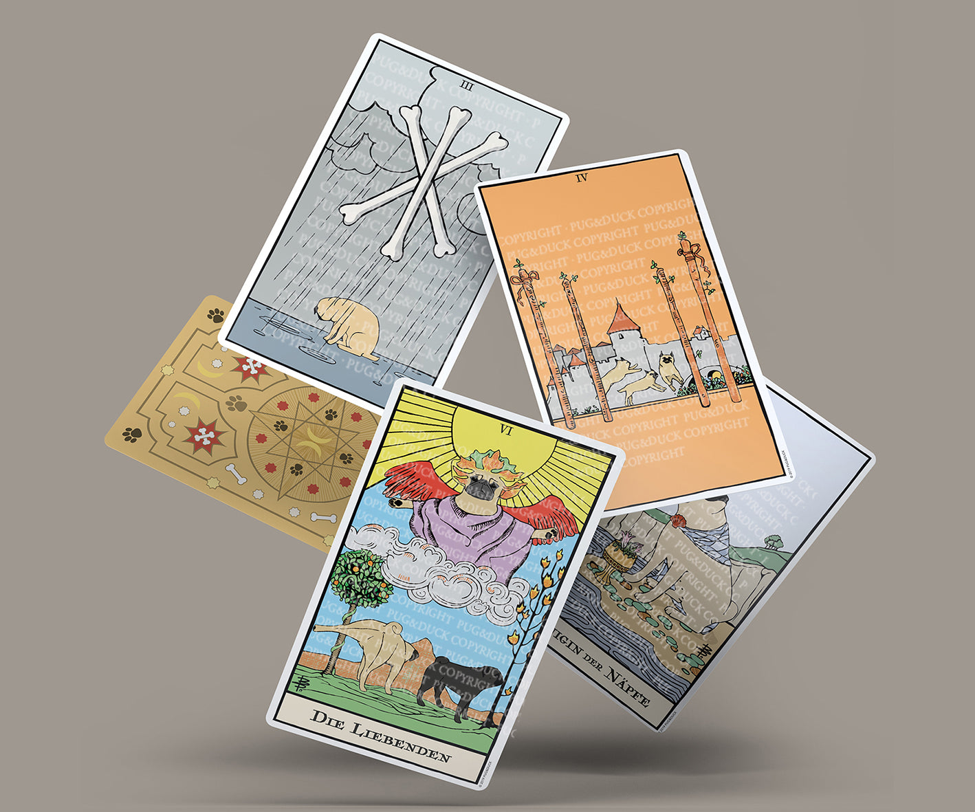 Mops Tarot Deck / German Version
