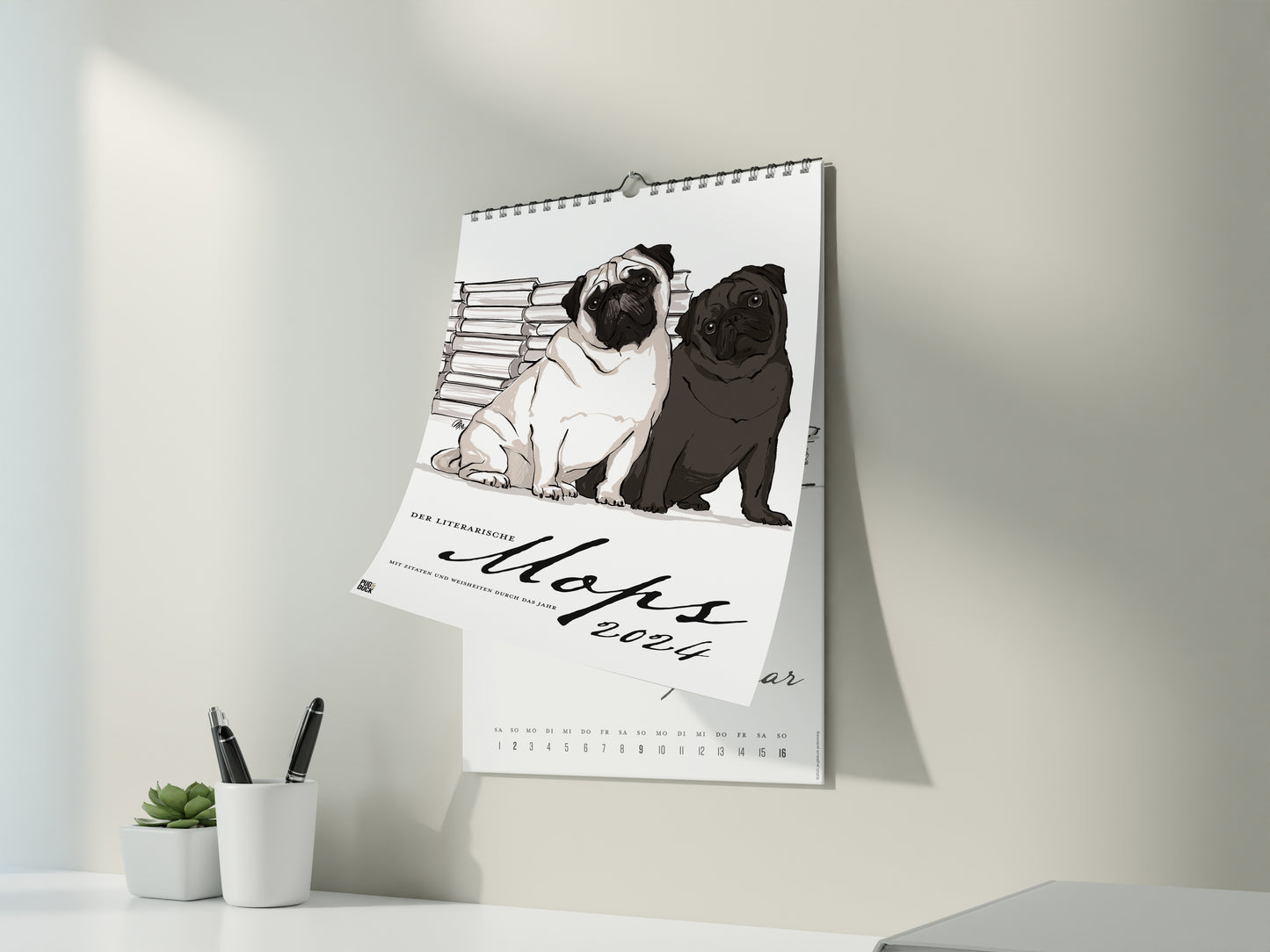 Der literarische Mops Kalender