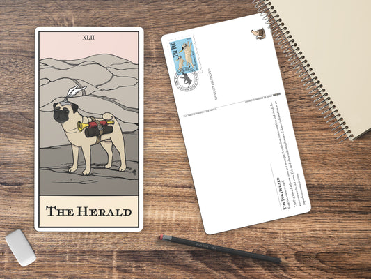 Mops Tarot Maxi Karte "The Herald"