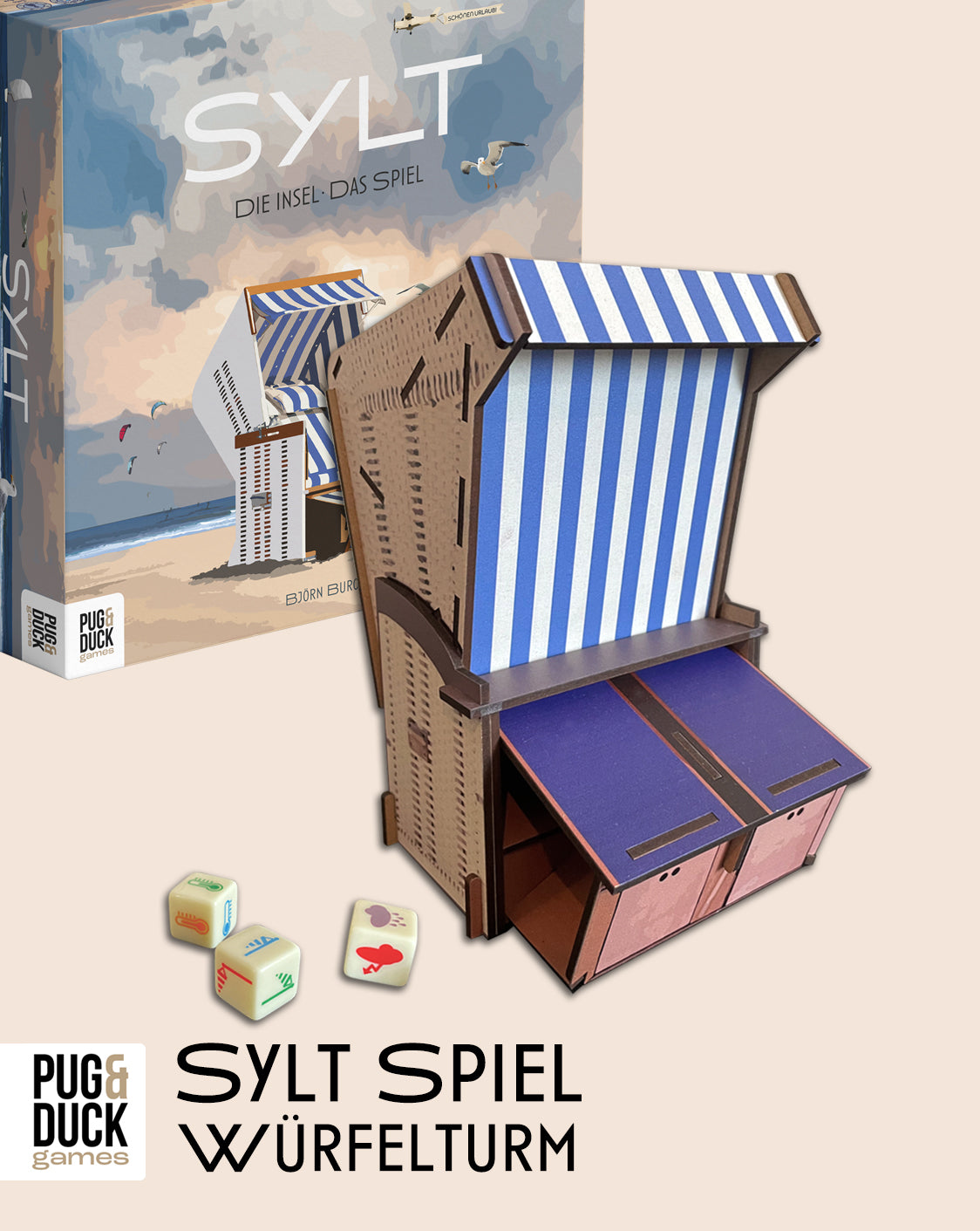 Sylt Spiel Würfelturm